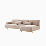 Adeline Three Seater Left Chaise Sofa, Linen, Beige