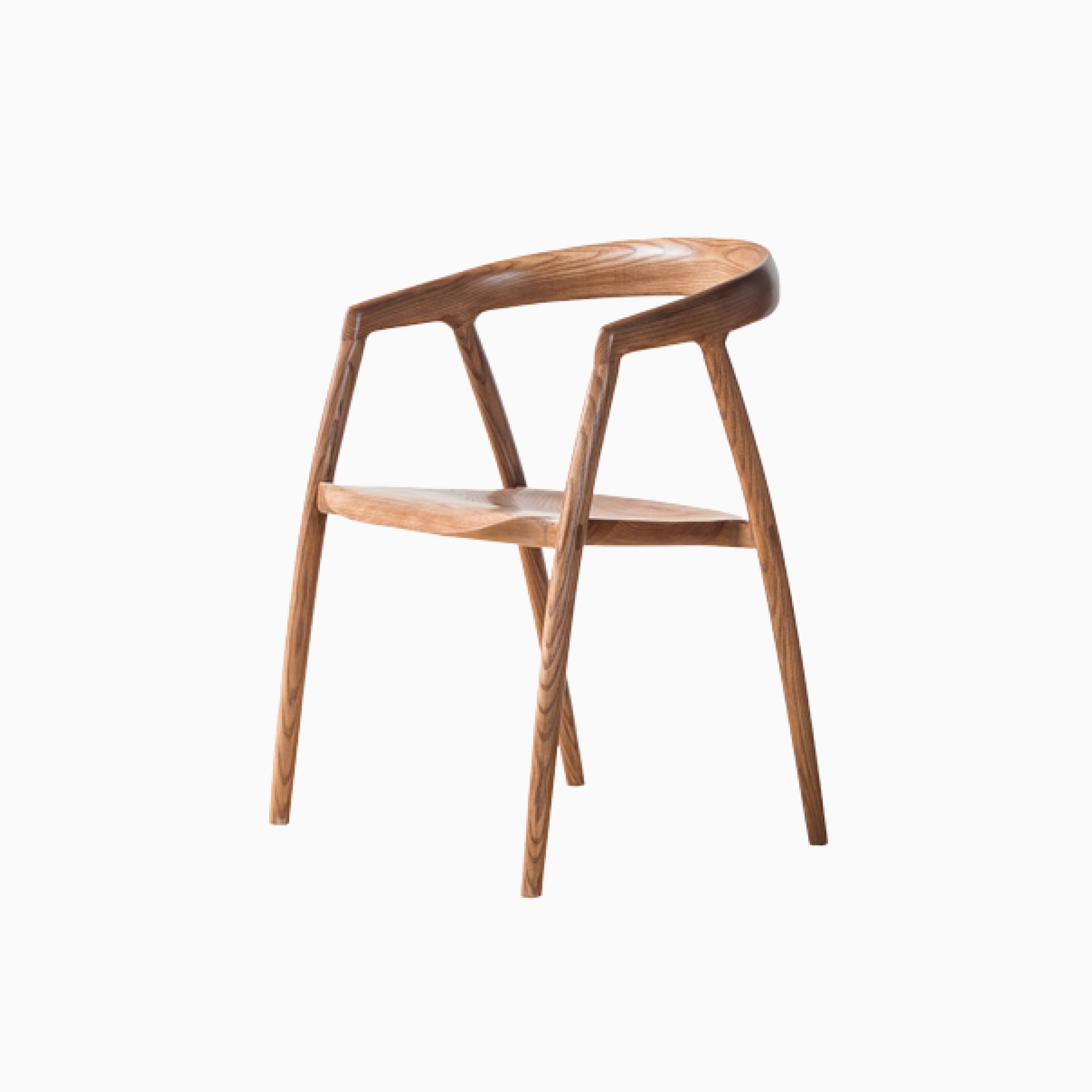 Adeline Dining Chair with Arms, Walnut