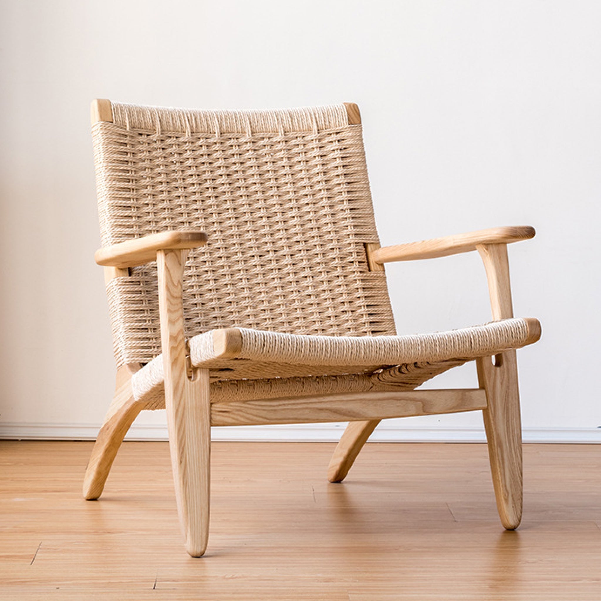 Adeline Braided Armchair, Oak