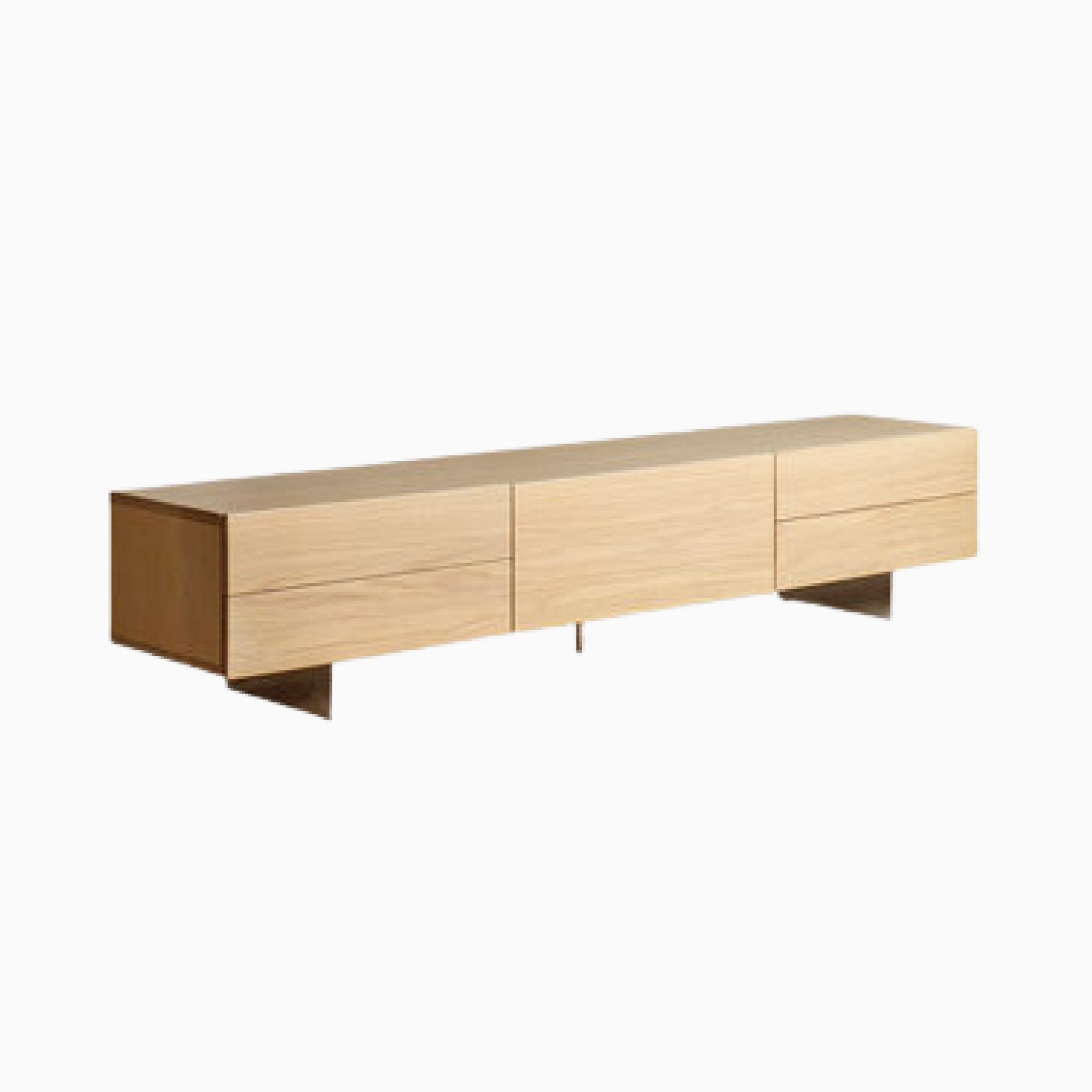 Otto TV Console, Oak