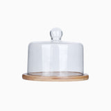 Teena Round Cake Tray with Glass Cover