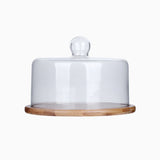 Teena Round Cake Tray with Glass Cover