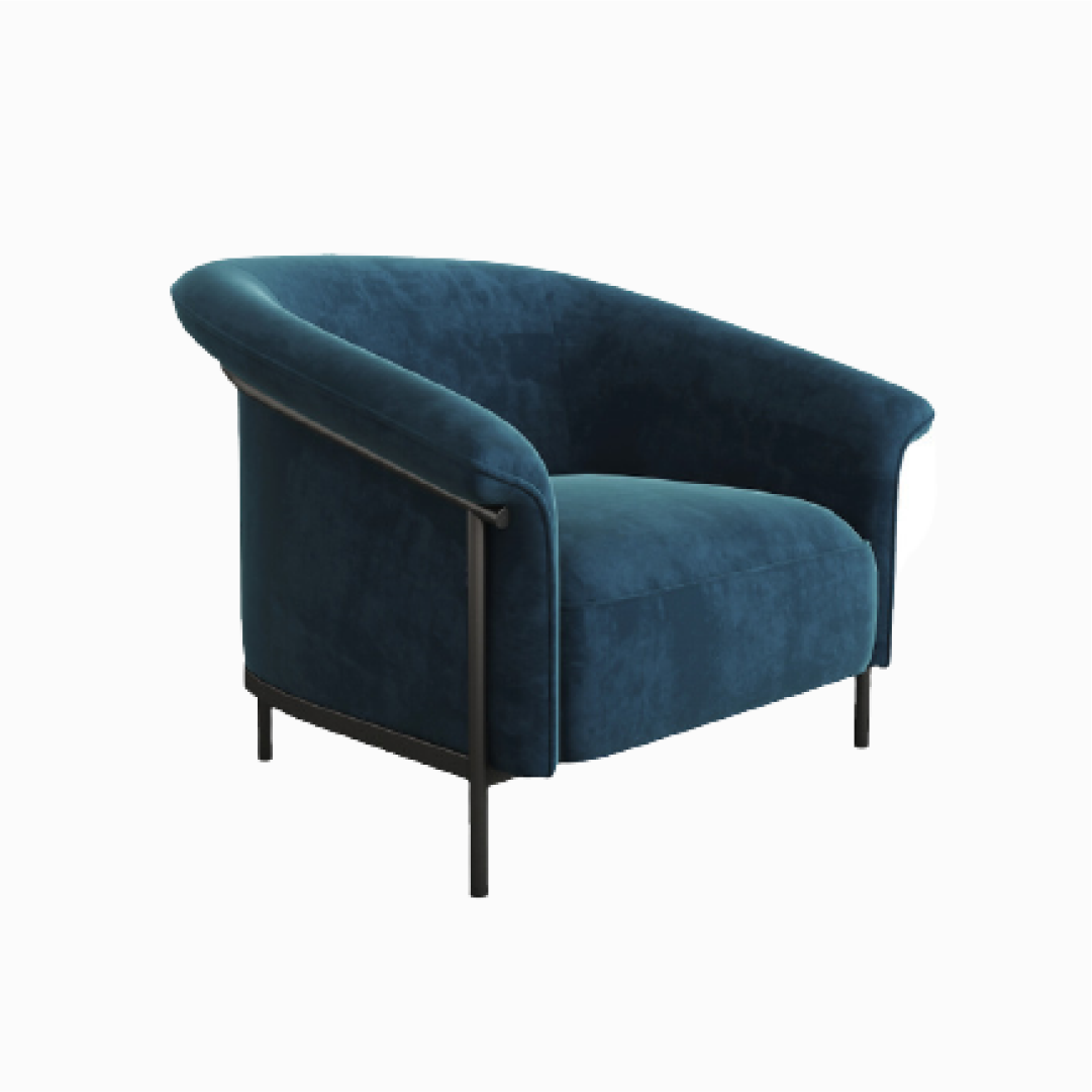 Muse 1 Seater Velvet Sofas