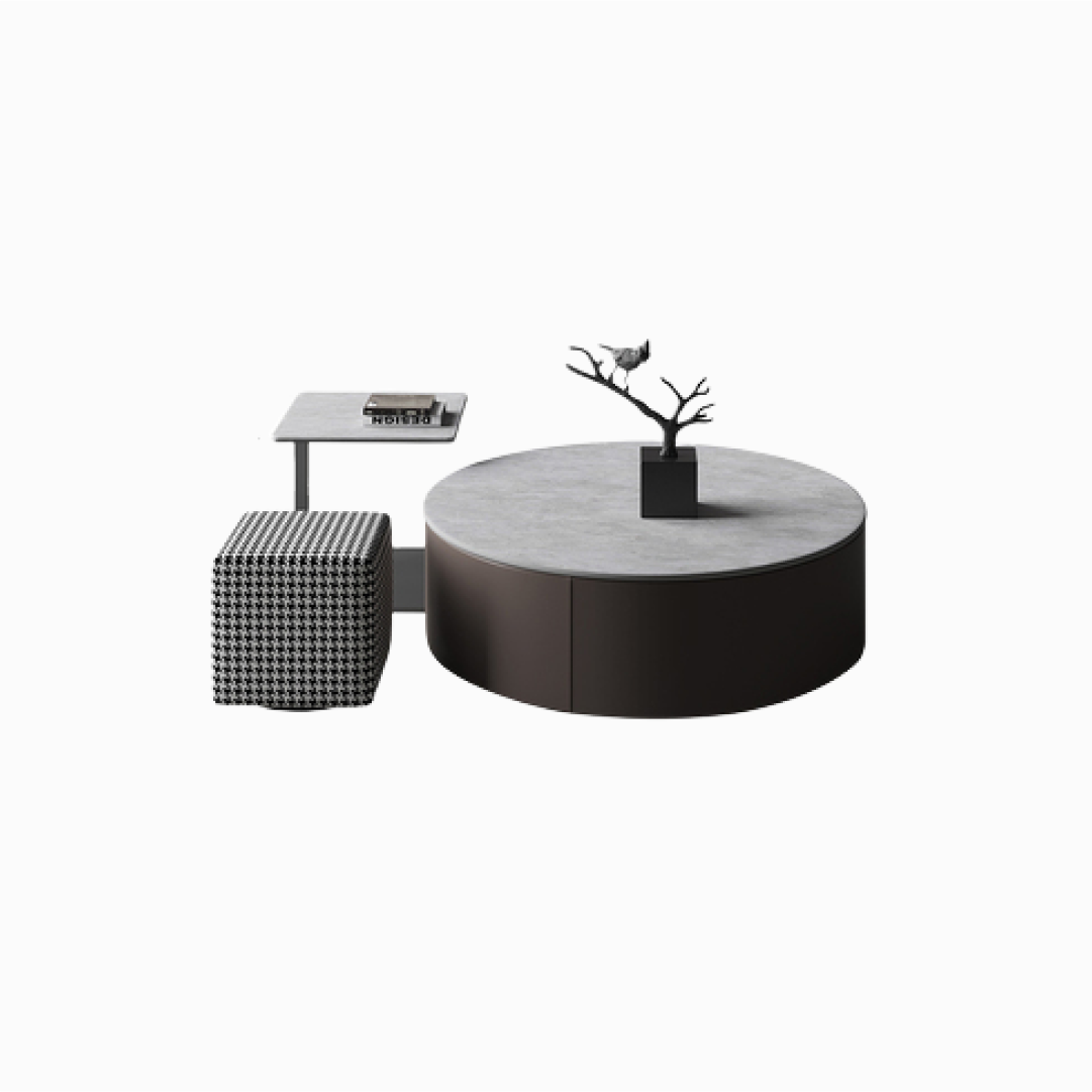 Milano Coffee Table & Stool Set