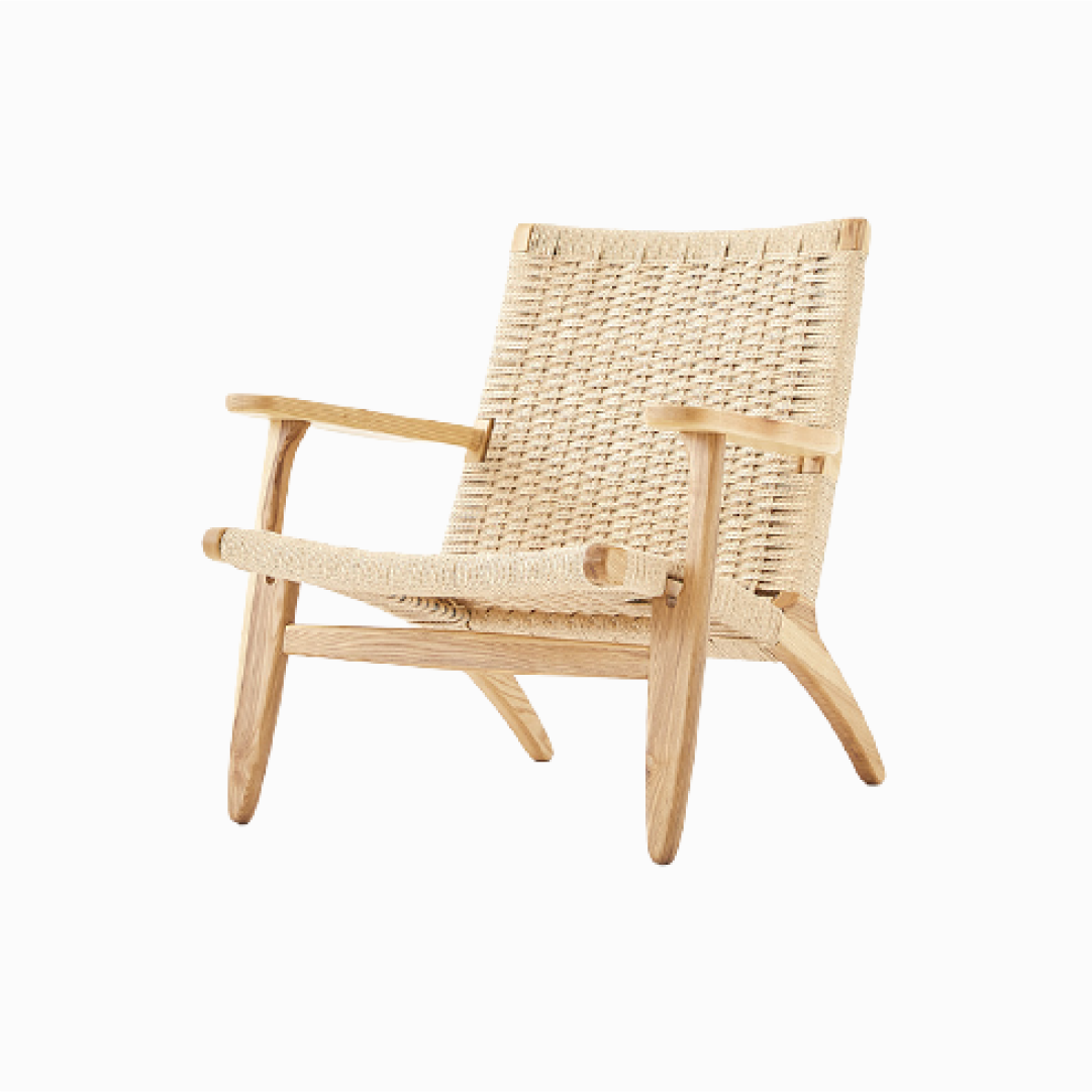 Adeline Braided Armchair, Oak