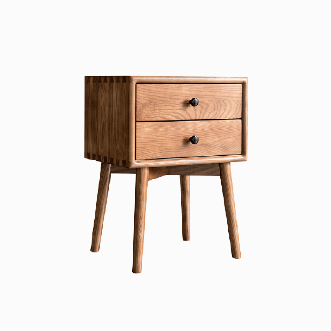 Adeline Solid Wood Bedside Table