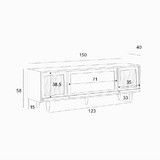 Parsons Pine Wood TV Stands