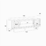 Parsons Pine Wood TV Stands