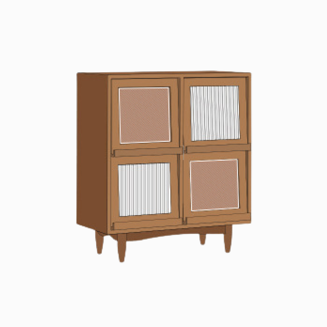 Parsons Pine Wood Cabinet