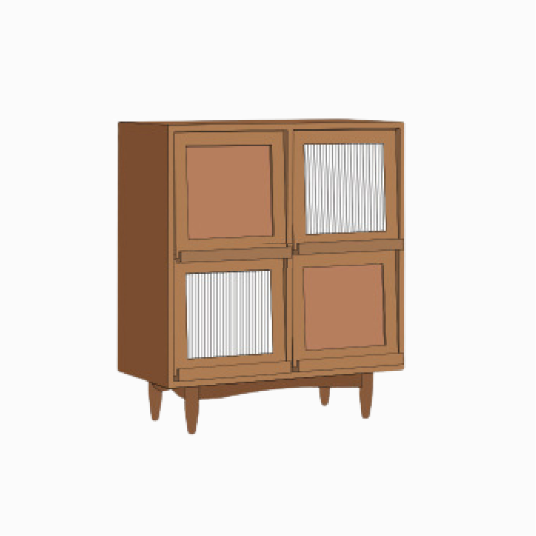 Parsons Pine Wood Cabinet