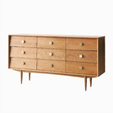 Parsons 9 Doors Pine Wood Drawers
