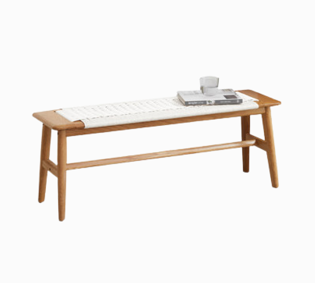 Boone Oak Wood Bench