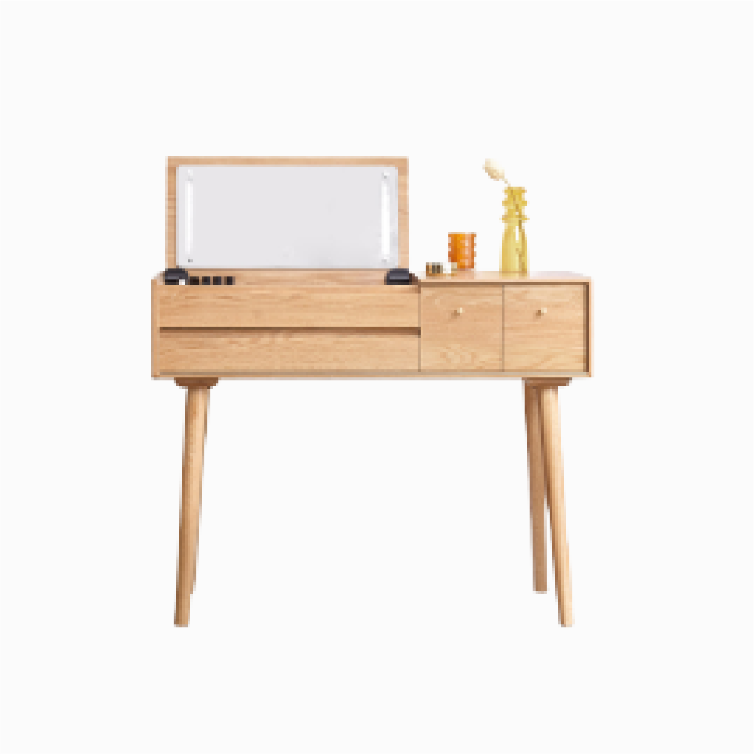 Darcey Oak Wood Dressing Table