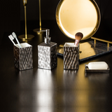 Luxe Gold & Silver Bathroom Utilities Set