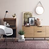 Cane Matt Black/White Table Lamp