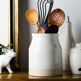Beige Kitchen Utensil Storage