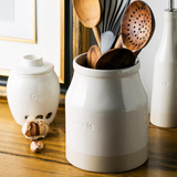 Beige Kitchen Utensil Storage