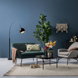 Meryl Matt/White Floor Lamp