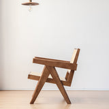 Adeline Armchair, Walnut, Rattan