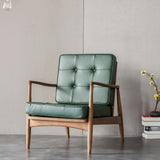 Adeline Armchair, Green, Faux Leather