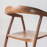 Adeline Dining Chair with Arms, Walnut
