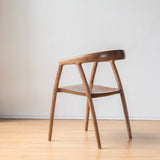 Adeline Dining Chair with Arms, Walnut