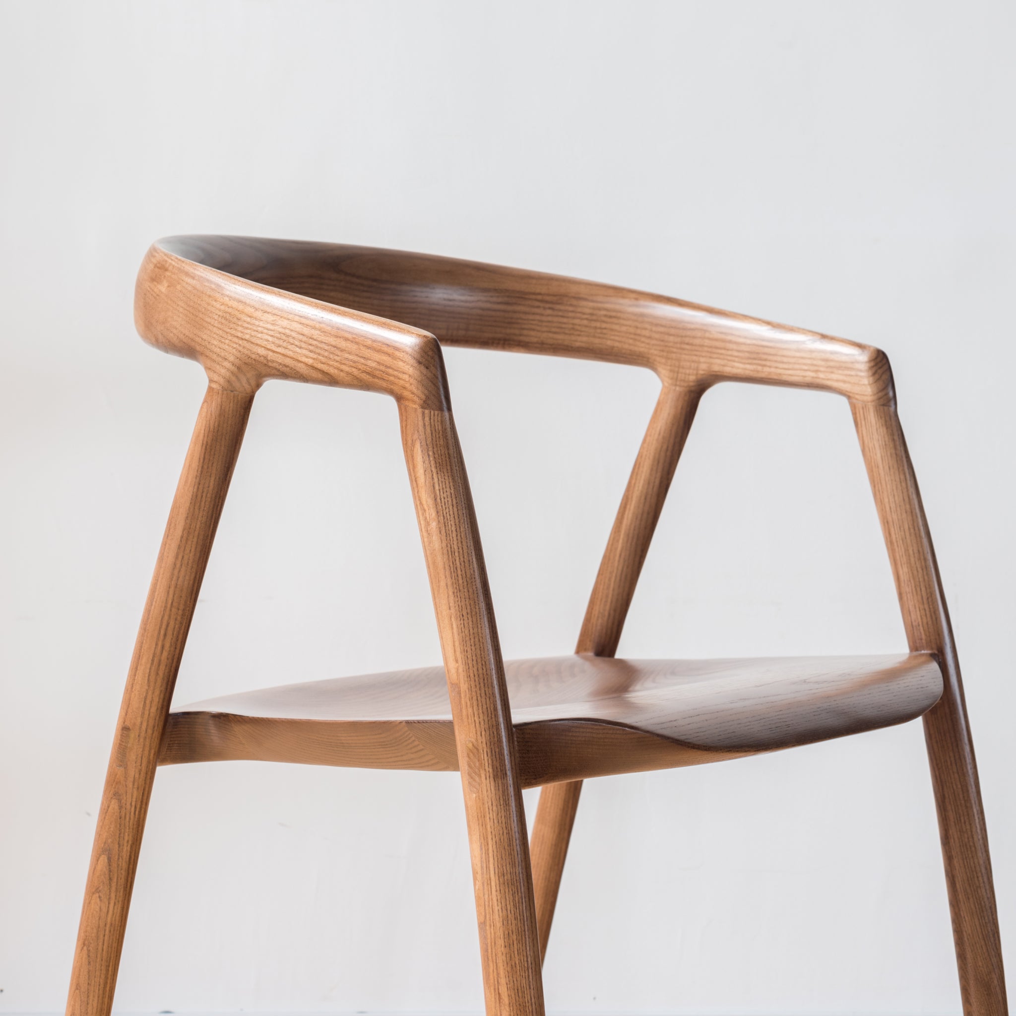 Adeline Dining Chair with Arms, Walnut