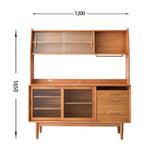 Tom Pine Wood Kitchen Storage Cabinet V