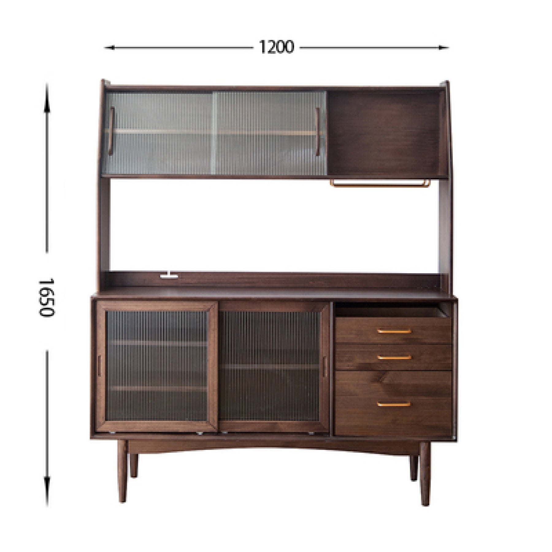 Tom Pine Wood Kitchen Storage Cabinet V