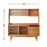 Tom Pine Wood Kitchen Storage Cabinet V