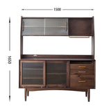 Tom Pine Wood Kitchen Storage Cabinet V