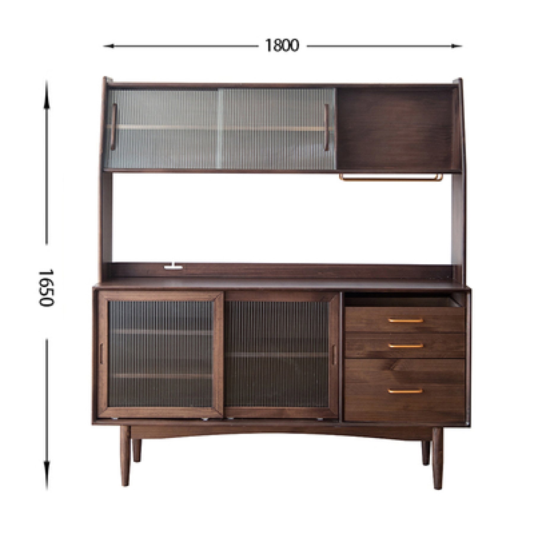 Tom Pine Wood Kitchen Storage Cabinet V