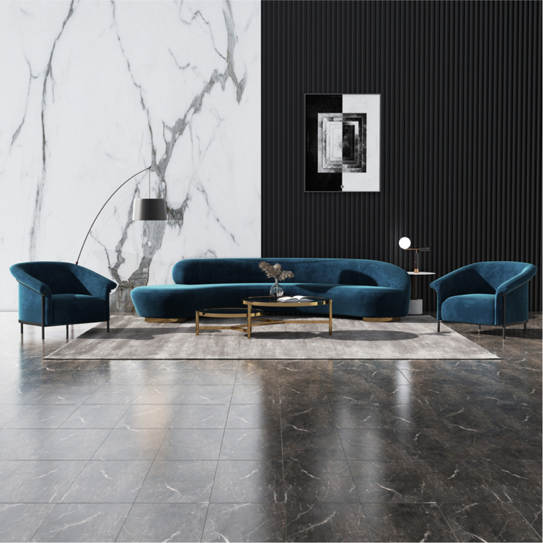 Muse 3 Seater Velvet Sofas