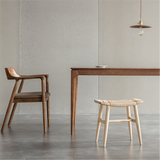 Adeline Solid Wood Rope Stool