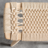 Adeline Solid Wood Rope Stool