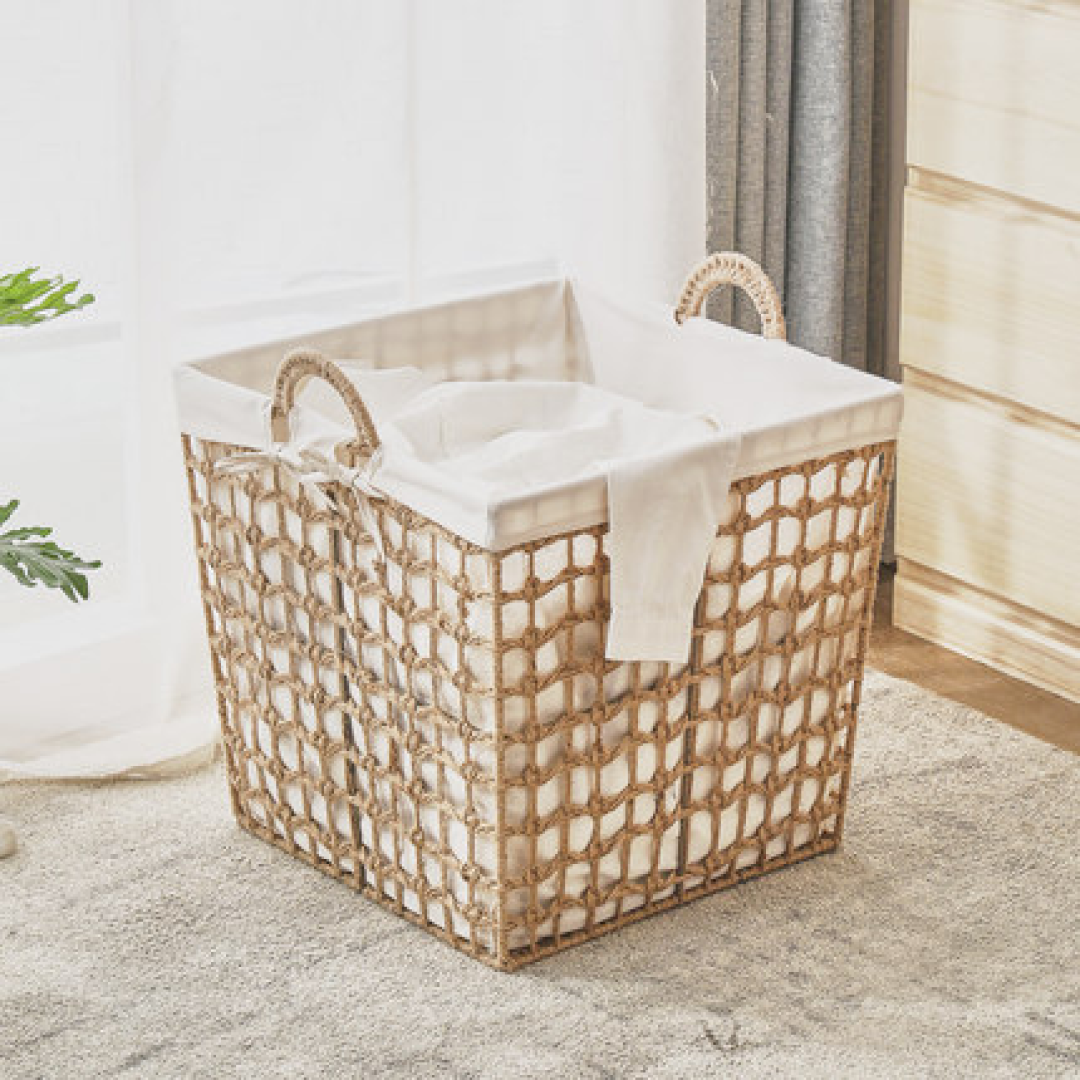 Emory Square Rope Laundry Basket with Handle