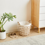 Emory Round Rope Laundry Basket with Handle