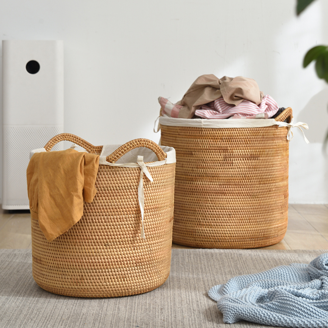Zuzu Rattan Laundry Basket