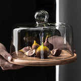 Teena Round Cake Tray with Glass Cover