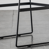 Abella Bar Stools, Black, Faux Leather