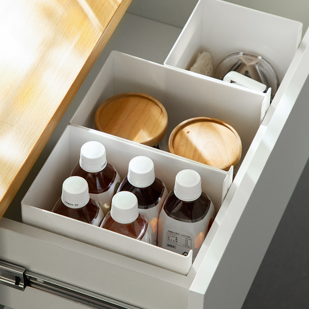 Kitchen White Utilities Storage Organisation Box