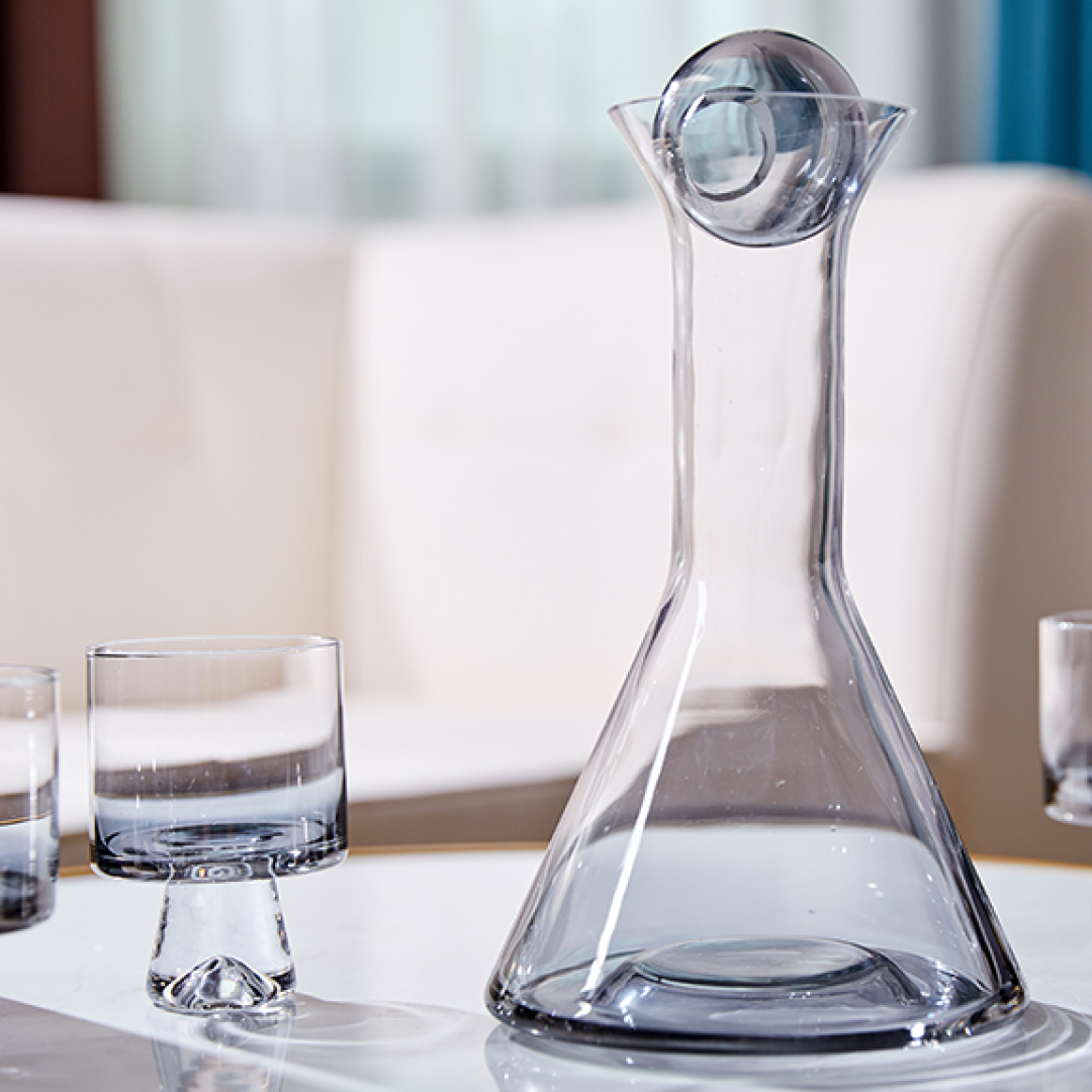 Lendra Glass Jug & Cup Set