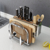Chic Black & Stainless Steel Kitchen Storage Holder