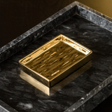 Luxe Gold & Silver Bathroom Utilities Set