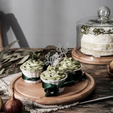Teena Round Cake Tray with Glass Cover