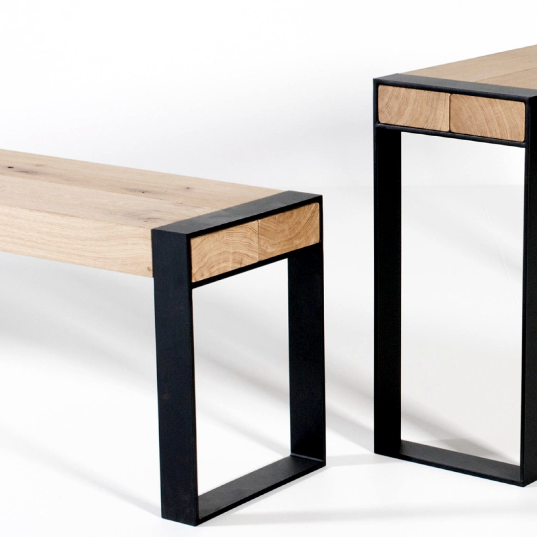 Simple Modern Wood Bench