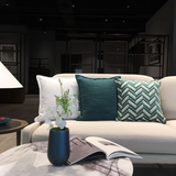 Trevino Green Throw Pillows