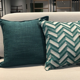 Trevino Green Throw Pillows