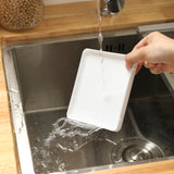 White & Wood Kitchen Knife Cutting Board Holder