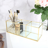 Gold Makeup Brush Skincare Holder